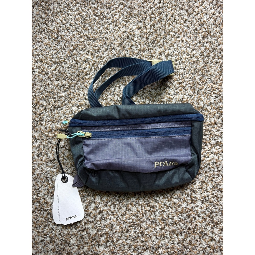 NWT PrAna Roam Well Hip Bag O/S Taro Colorblock Ripstop Waist Pack 2148371